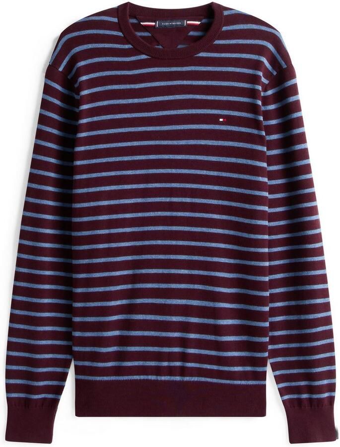 Tommy Hilfiger Trui met ronde hals ESSENTIAL COTTON CREW NECK 100% katoen crewneck regular fit premium mode