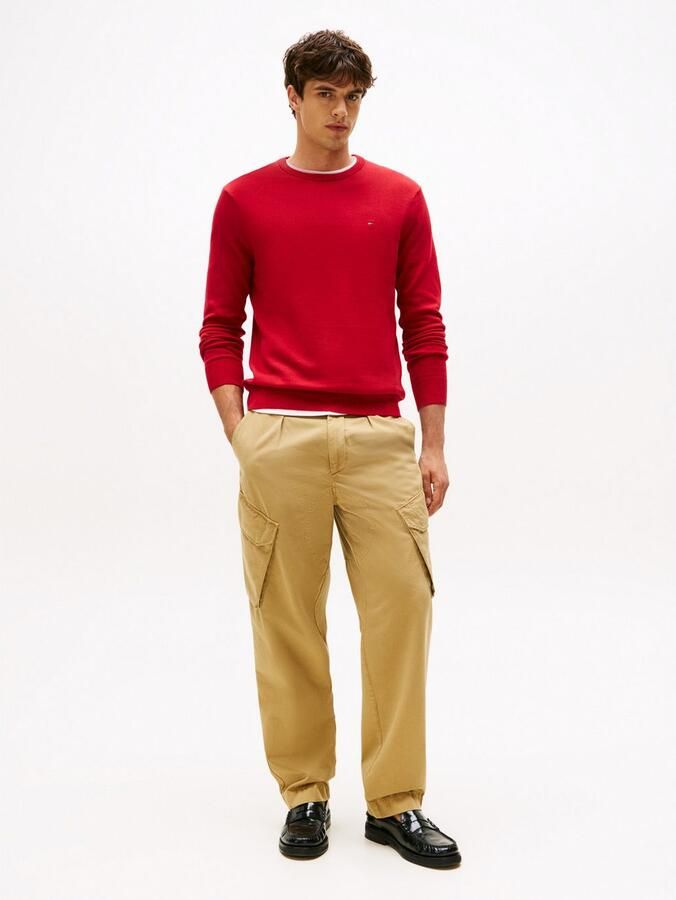 Tommy Hilfiger Trui met ronde hals ESSENTIAL COTTON CREW NECK 100% katoen crewneck regular fit premium mode - Foto 3