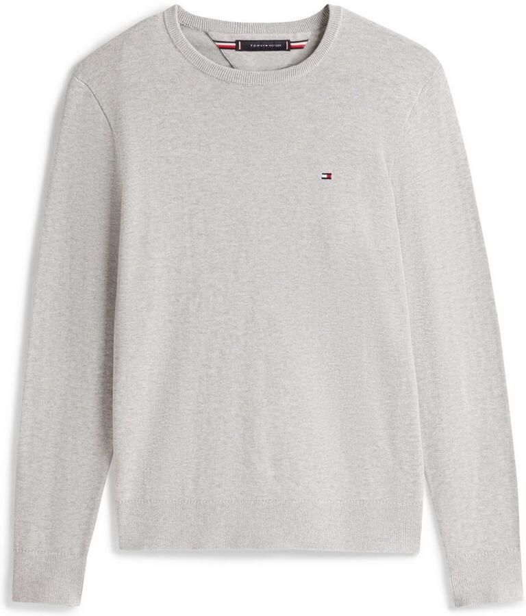 Tommy Hilfiger Trui met ronde hals ESSENTIAL COTTON CREW NECK 100% katoen crewneck regular fit premium mode
