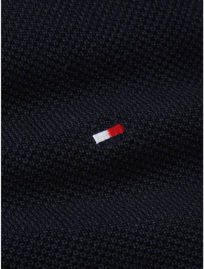 Tommy Hilfiger Trui met ronde hals ESSENTIAL STRUCTURE CREW NECK met structuur en label - Foto 3