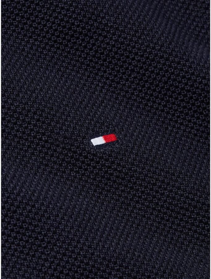 Tommy Hilfiger Trui met ronde hals ESSENTIAL STRUCTURE CREW NECK met structuur en label - Foto 4