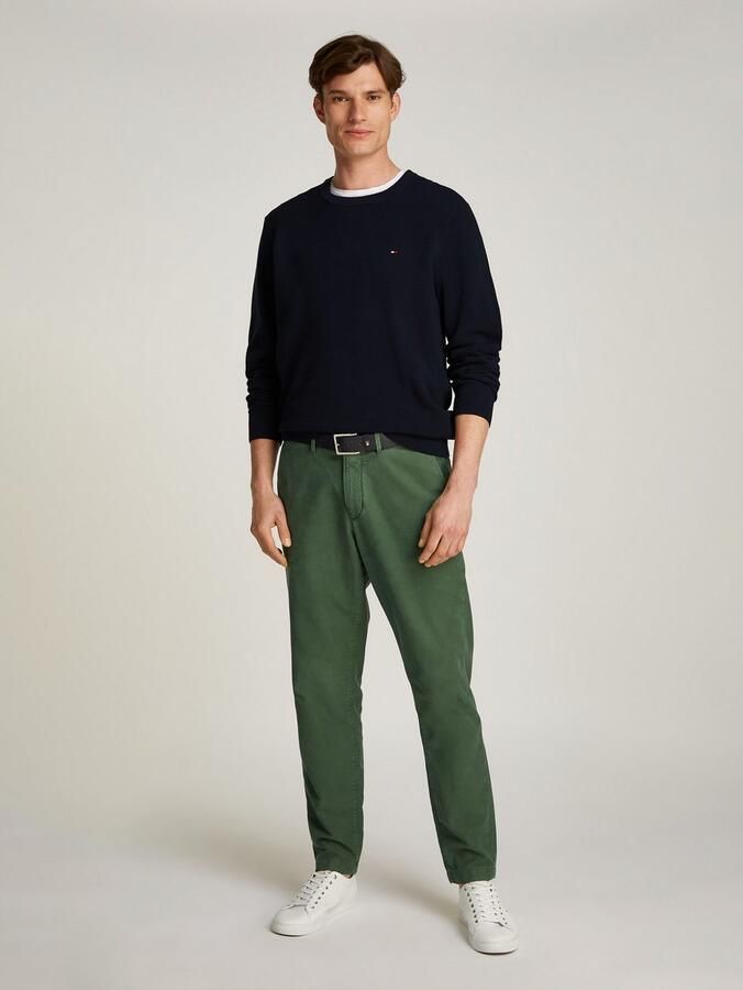 Tommy Hilfiger Trui met ronde hals ESSENTIAL STRUCTURE CREW NECK met structuur en label - Foto 17