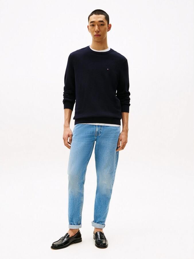 Tommy Hilfiger Trui met ronde hals ESSENTIAL STRUCTURE CREW NECK met structuur en label - Foto 18