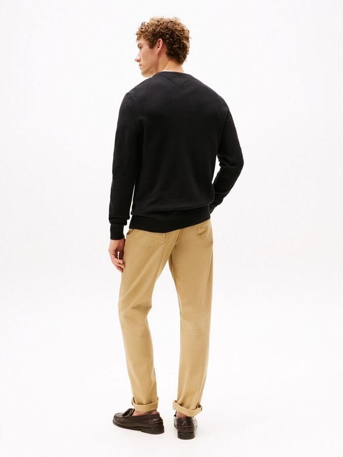 Tommy Hilfiger Trui met ronde hals ESSENTIAL STRUCTURE CREW NECK met structuur en label - Foto 6