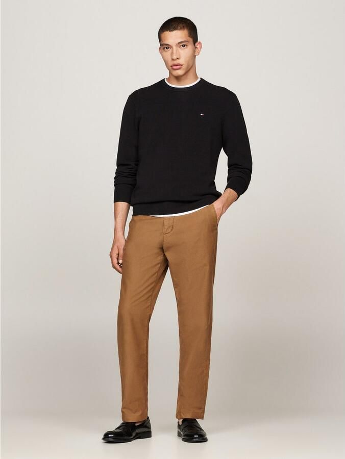Tommy Hilfiger Trui met ronde hals ESSENTIAL STRUCTURE CREW NECK met structuur en label - Foto 9