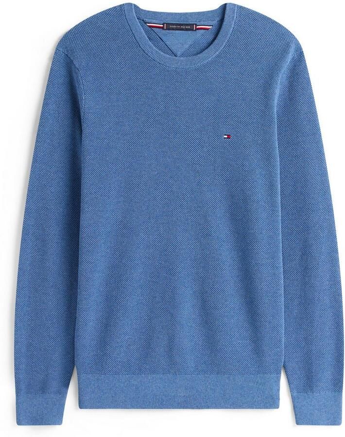 Tommy Hilfiger Trui met ronde hals ESSENTIAL STRUCTURE CREW NECK met structuur en label