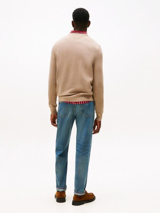 Tommy Hilfiger Trui met ronde hals ESSENTIAL STRUCTURE CREW NECK met structuur en label - Foto 3