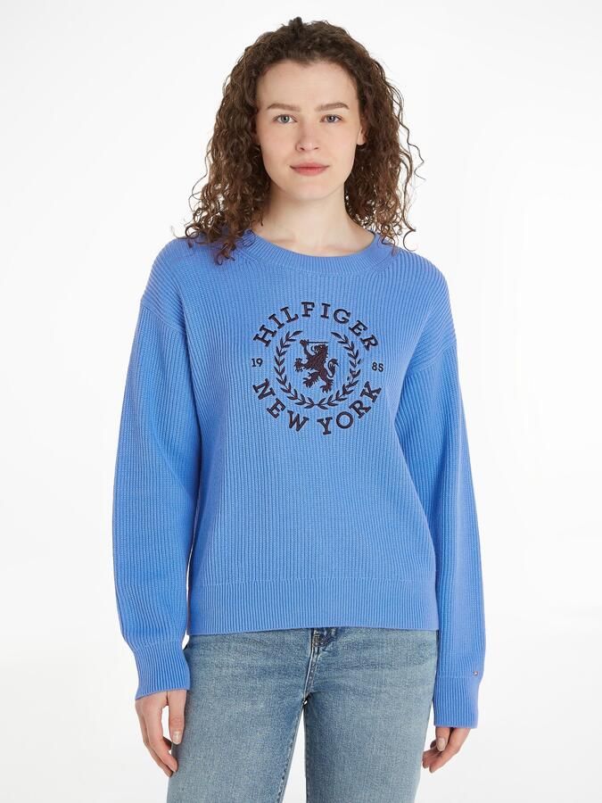 Tommy Hilfiger Trui met ronde hals met merklabel - Foto 5