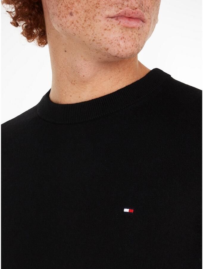 Tommy Hilfiger Regular fit gebreide pullover van een mix van katoen en kasjmier - Foto 4