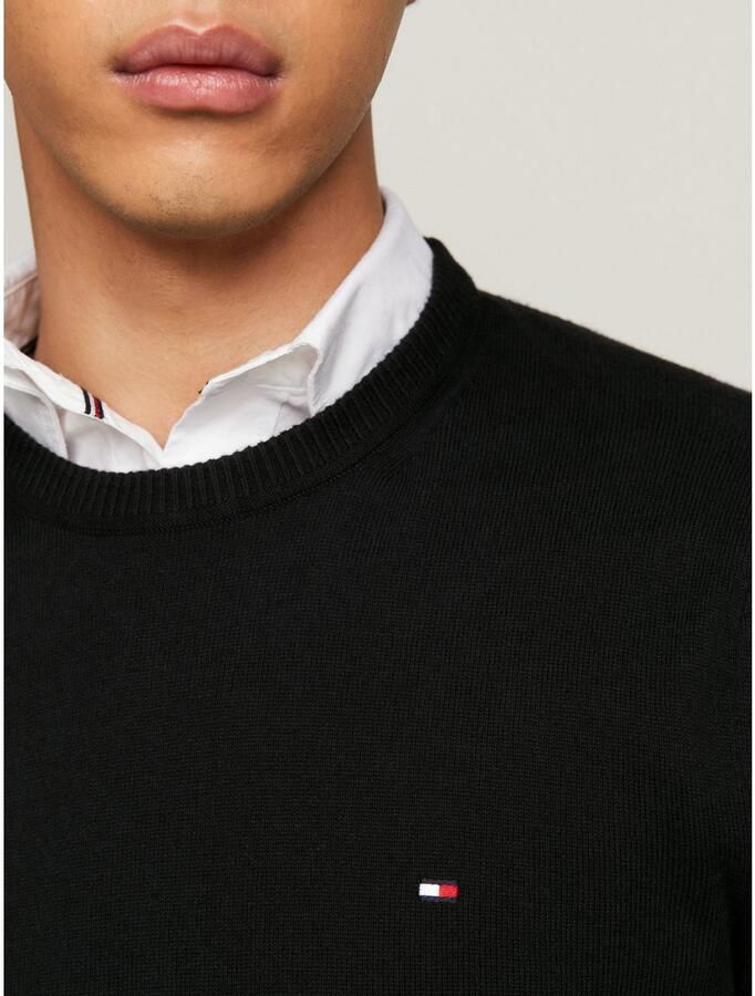 Tommy Hilfiger Regular fit gebreide pullover van een mix van katoen en kasjmier - Foto 5