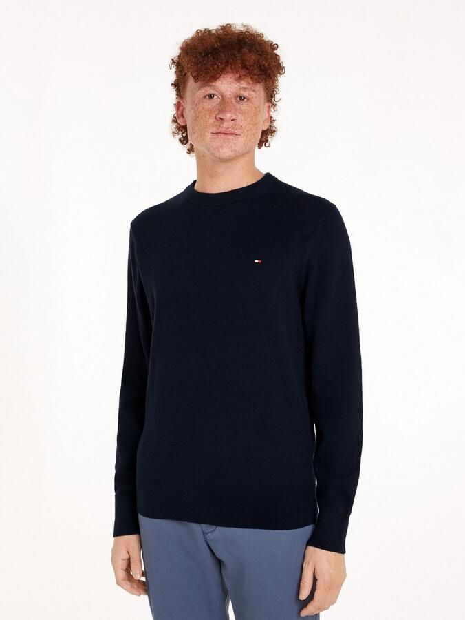 TOMMY HILFIGER Heren Truien & Vesten Pima Org Ctn Cashmere Crew Neck Donkerblauw - Foto 15