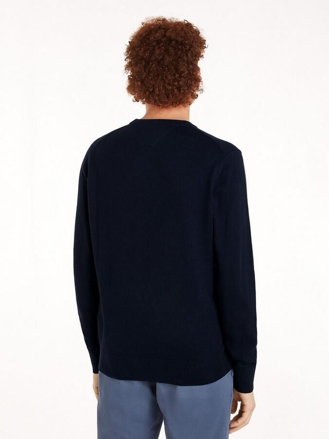 TOMMY HILFIGER Heren Truien & Vesten Pima Org Ctn Cashmere Crew Neck Donkerblauw - Foto 17