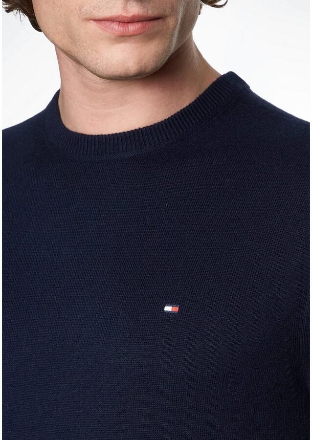 TOMMY HILFIGER Heren Truien & Vesten Pima Org Ctn Cashmere Crew Neck Donkerblauw - Foto 19
