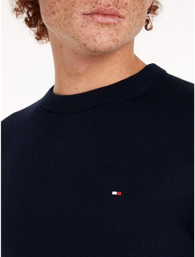 TOMMY HILFIGER Heren Truien & Vesten Pima Org Ctn Cashmere Crew Neck Donkerblauw - Foto 10