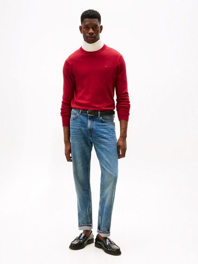 Tommy Hilfiger Regular fit gebreide pullover van een mix van katoen en kasjmier - Foto 3