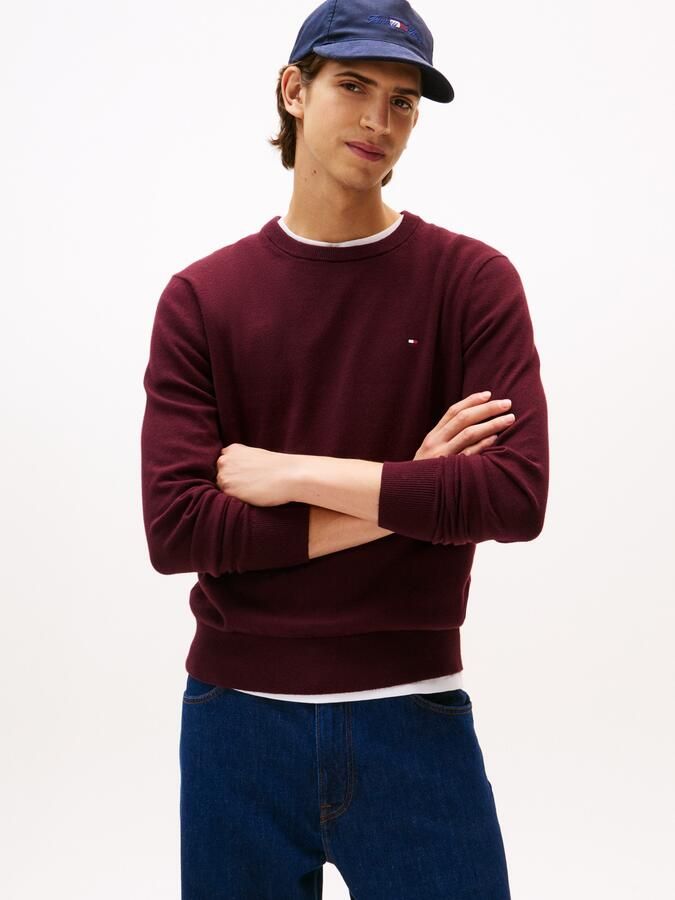 Tommy Hilfiger Regular fit gebreide pullover van een mix van katoen en kasjmier - Foto 5