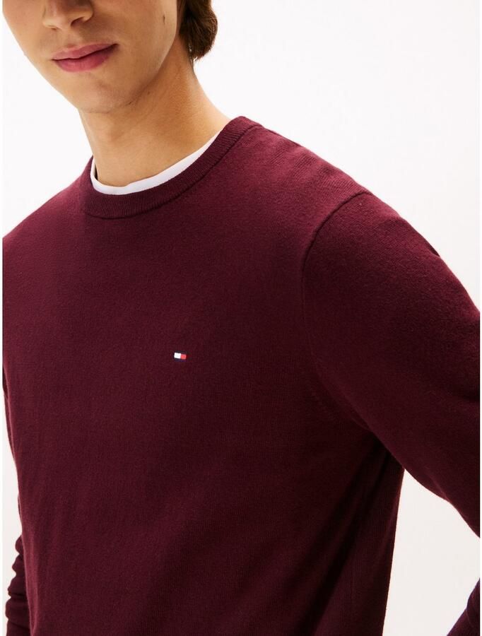 Tommy Hilfiger Regular fit gebreide pullover van een mix van katoen en kasjmier - Foto 2