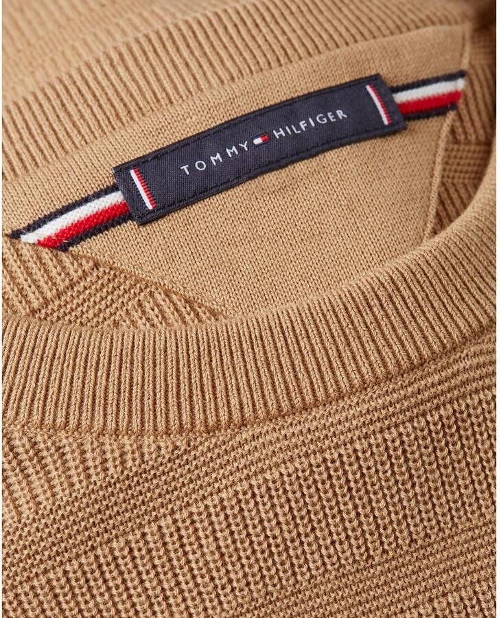 Tommy Hilfiger Trui met ronde hals STRIPE STRUCTURE regular fit licht oversized schouders - Foto 2