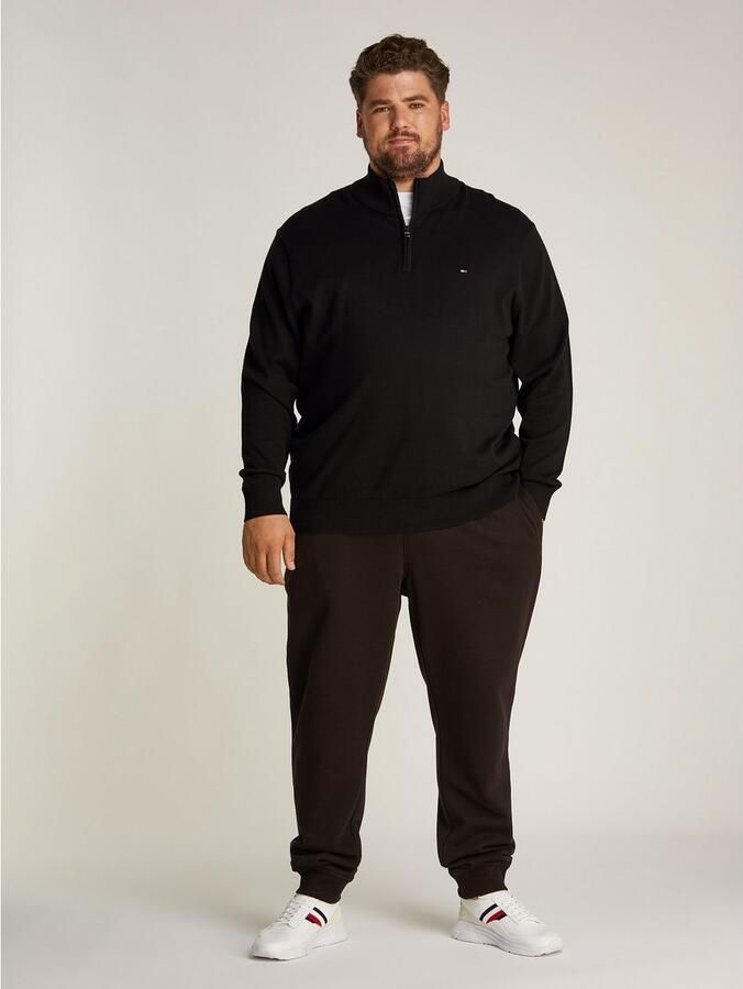 Tommy Hilfiger Trui met staande kraag BT-ESSENTIAL COTTON ZIP MOCK-B - Foto 3