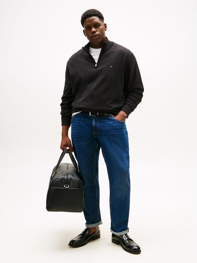 Tommy Hilfiger Trui met staande kraag BT-ESSENTIAL COTTON ZIP MOCK-B - Foto 6