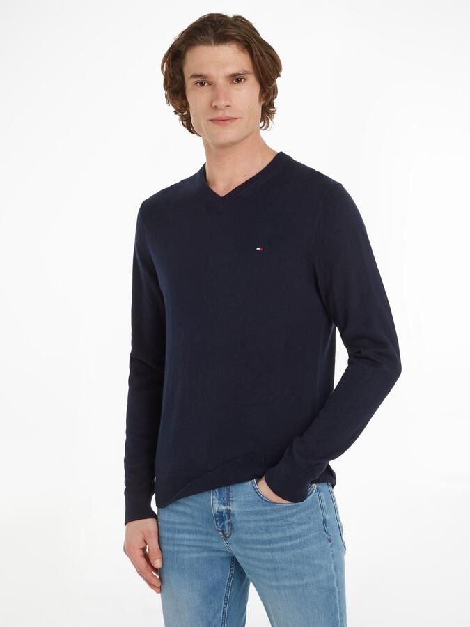 Tommy Hilfiger Regular fit pullover van een mix van katoen en kasjmier - Foto 10