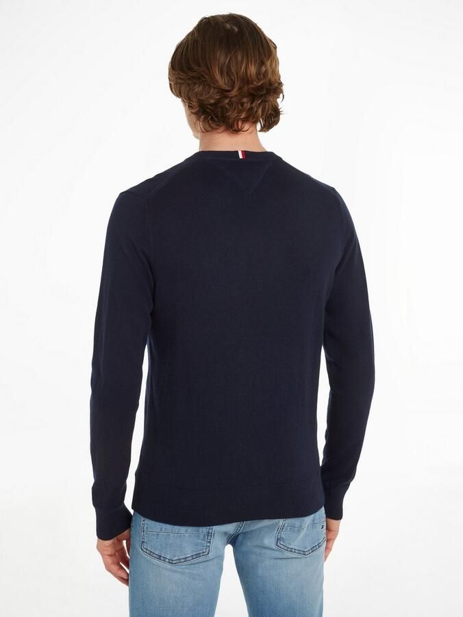 Tommy Hilfiger Regular fit pullover van een mix van katoen en kasjmier - Foto 7