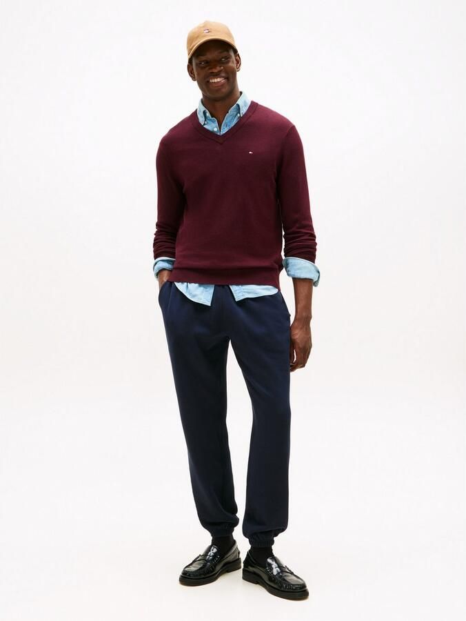 Tommy Hilfiger Regular fit pullover van een mix van katoen en kasjmier - Foto 3