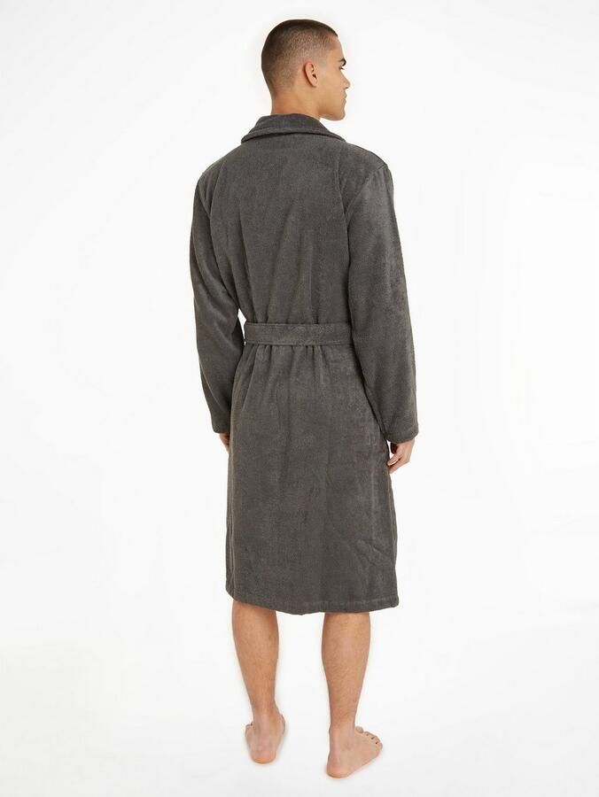 Tommy Hilfiger Underwear Badjas met opgestikte zakken en bindceintuur - Foto 4