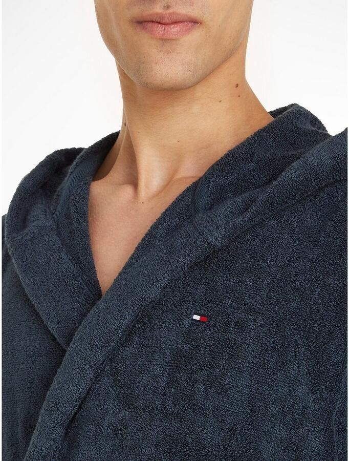 Tommy Hilfiger Underwear Badjas met opgestikte zakken (set Met een bindceintuur)