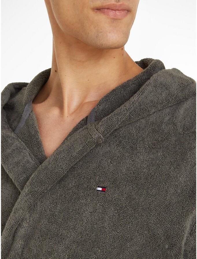 Tommy Hilfiger Underwear Badjas met opgestikte zakken (set Met een bindceintuur)