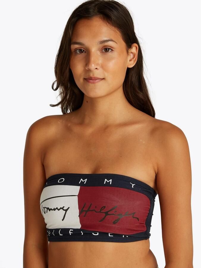 Tommy Hilfiger Underwear Bandeau-bh BANDEAU met colorblock en Tommy Style casual lichaamsnauwsluitend katoenmix - Foto 9