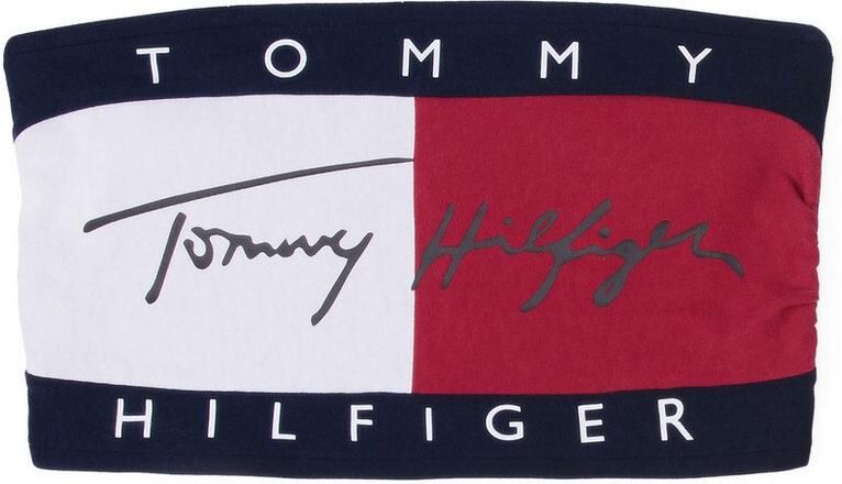 Tommy Hilfiger Underwear Bandeau-bh BANDEAU met colorblock en Tommy Style casual lichaamsnauwsluitend katoenmix - Foto 8