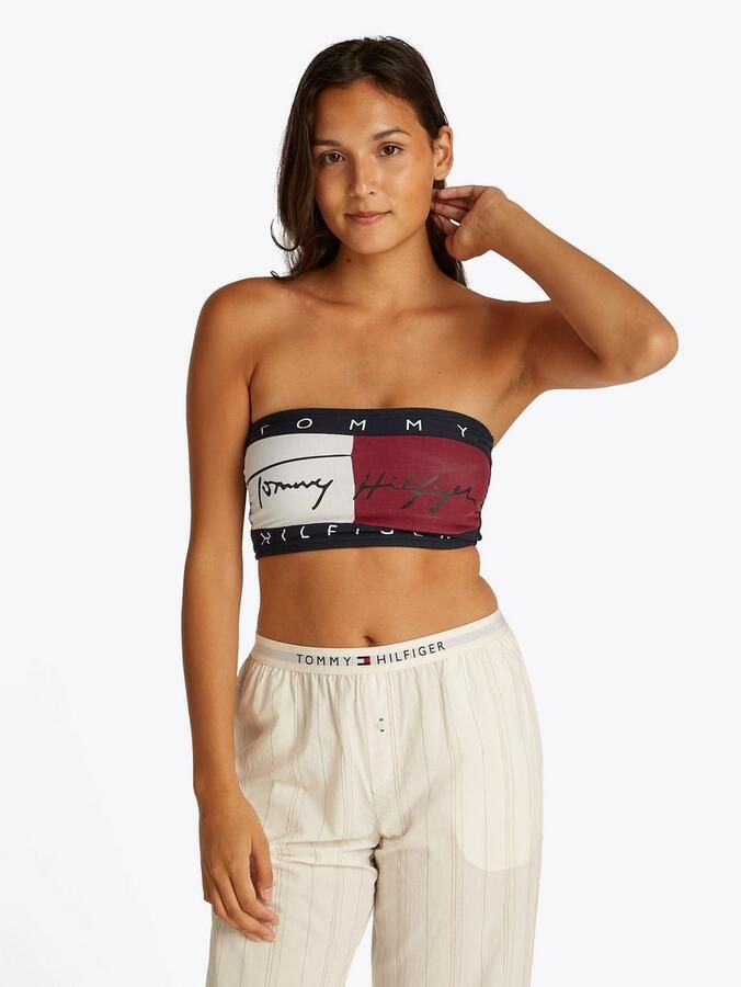 Tommy Hilfiger Underwear Bandeau-bh BANDEAU met colorblock en Tommy Style casual lichaamsnauwsluitend katoenmix - Foto 6