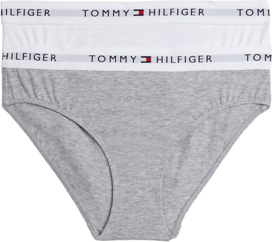 Tommy Hilfiger Underwear Bikinibroekje 2 PK BIKINI met elastische band in 2-pack effen casual lichaamsnauwsluitend katoenmix (2 stuks Set van 2)