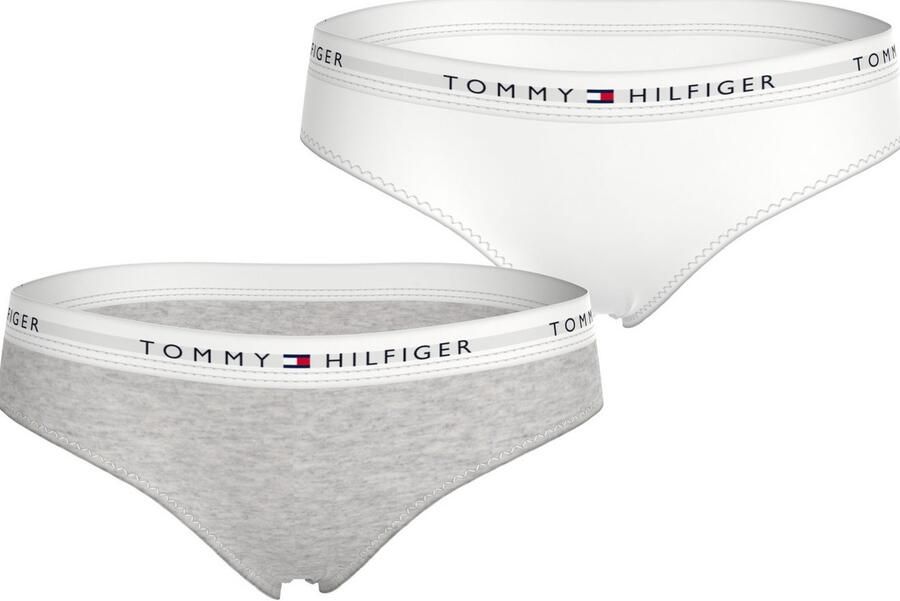 Tommy Hilfiger Underwear Bikinibroekje 2 PK BIKINI met elastische band in 2-pack effen casual lichaamsnauwsluitend katoenmix (2 stuks Set van 2) - Foto 4
