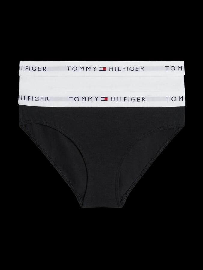Tommy Hilfiger Underwear Bikinibroekje 2 PK BIKINI met elastische band in 2-pack effen casual lichaamsnauwsluitend katoenmix (2 stuks Set van 2)
