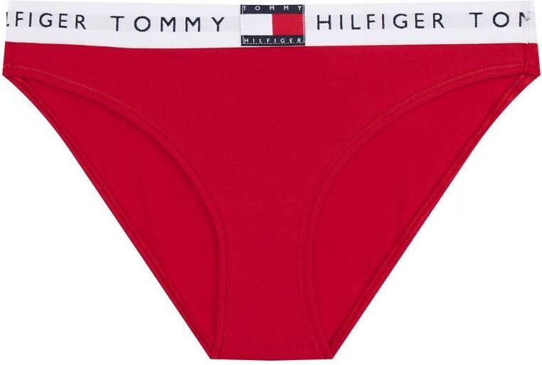 Tommy Hilfiger Bikinibroekje met elastische band met label model 'TH Heritage' - Foto 6