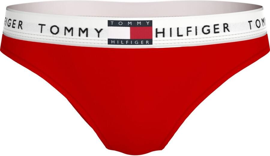 Tommy Hilfiger Bikinibroekje met elastische band met label model 'TH Heritage' - Foto 5