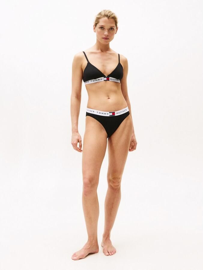 Tommy Hilfiger Bikinibroekje met elastische band met label model 'TH Heritage' - Foto 2