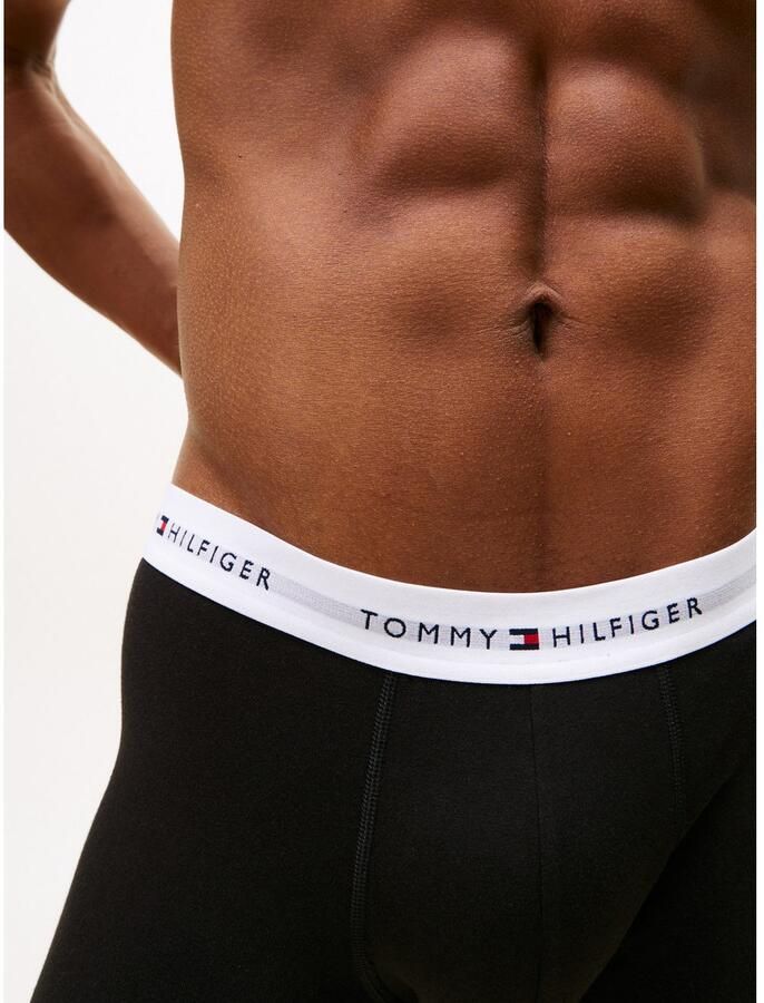 Tommy Hilfiger Underwear Boxershort 3P BOXER BRIEF met langere pijpen en tommy hilfiger logo-elastische tailleband (3 stuks)