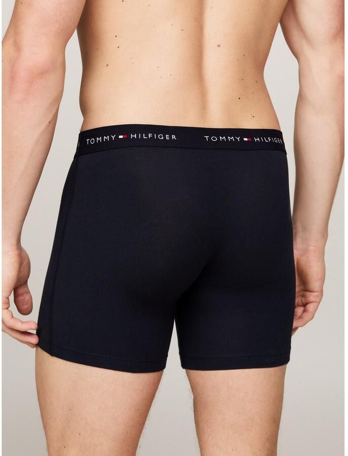Tommy Hilfiger Underwear Boxershort 3P BOXER BRIEF WB met contrasterende logo-band (3 stuks) - Foto 2