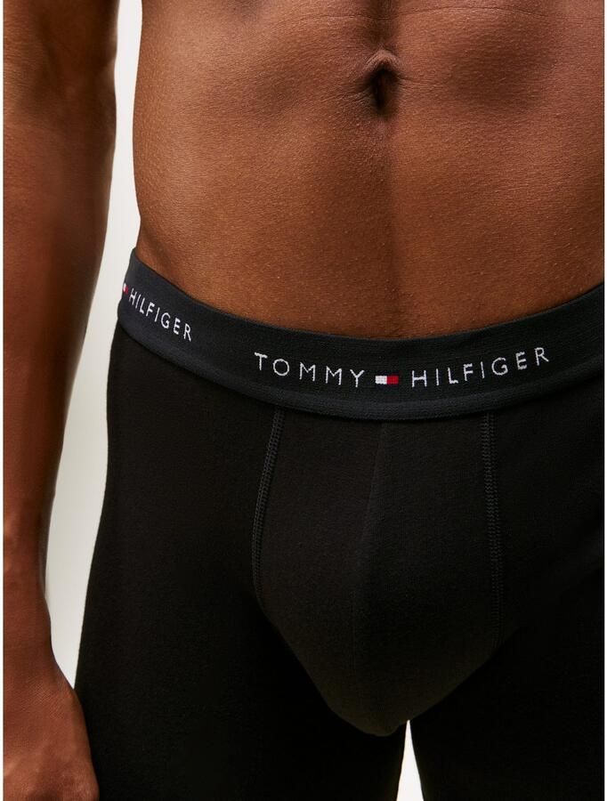 Tommy Hilfiger Underwear Boxershort 3P BOXER BRIEF WB met contrasterende logo-band (3 stuks)
