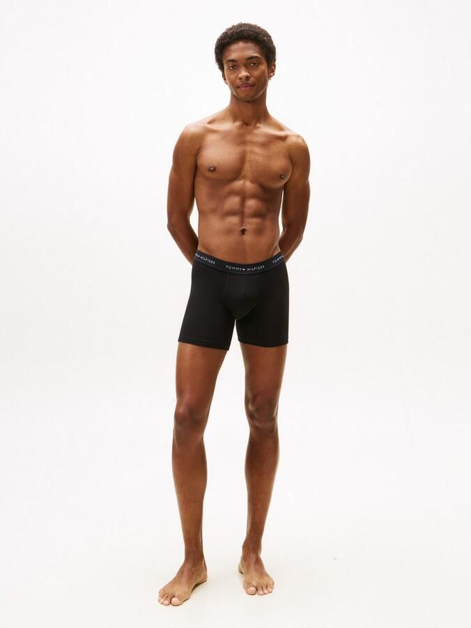 Tommy Hilfiger Underwear Boxershort 3P BOXER BRIEF WB met contrasterende logo-band (3 stuks) - Foto 3