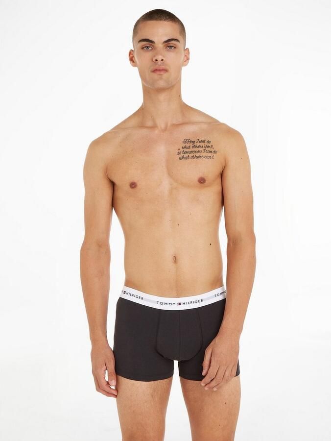 Tommy Hilfiger Underwear Boxershort TRUNK 3 PACK met een logo-opschrift (3 stuks) - Foto 4