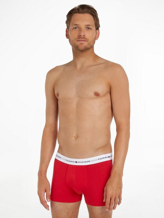 Tommy Hilfiger Underwear Boxershort TRUNK 3 PACK met een logo-opschrift (3 stuks)