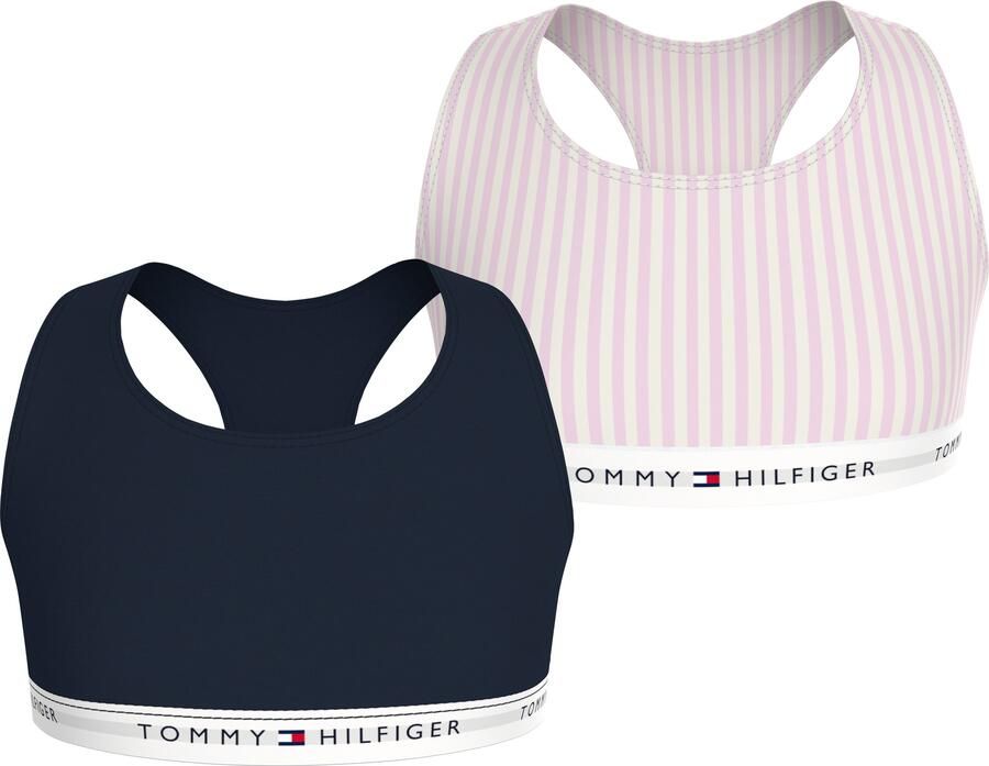 Tommy Hilfiger Underwear Bralette-bh 2PK BRALETTE PRINT met een logo-opschrift (2-delig Set van 2) - Foto 4