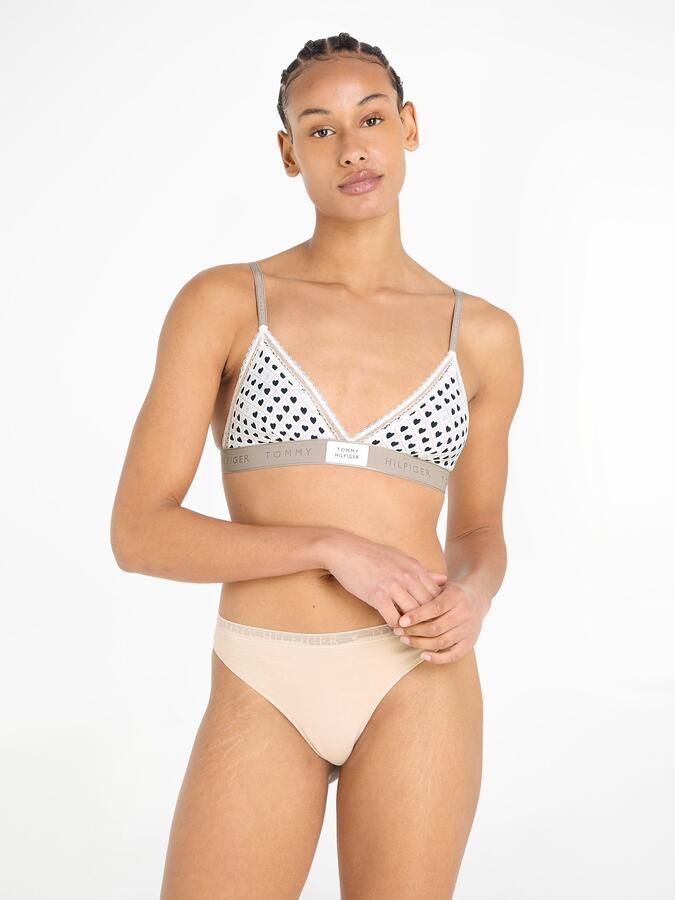 Tommy Hilfiger Underwear Bralette-bh TRIANGLE PRINT met modieuze tailleband met logo - Foto 9