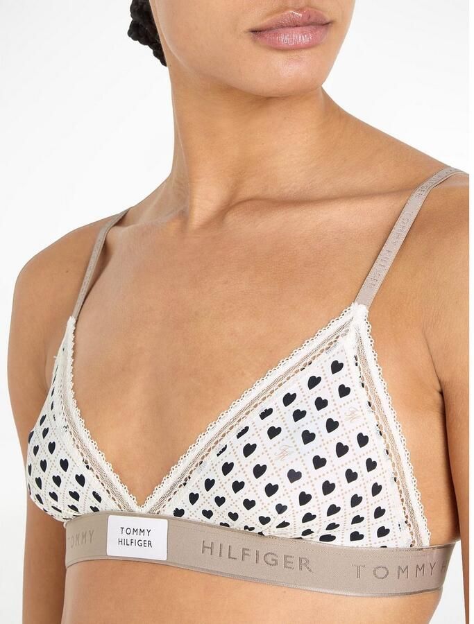 Tommy Hilfiger Underwear Bralette-bh TRIANGLE PRINT met modieuze tailleband met logo - Foto 3