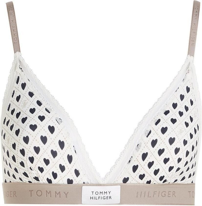 Tommy Hilfiger Underwear Bralette-bh TRIANGLE PRINT met modieuze tailleband met logo - Foto 2