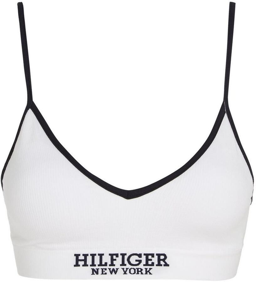 Tommy Hilfiger Underwear Bralette-bh TRIANGLE RP met verstelbare bandjes ribstof logo-inscriptie